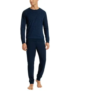 SCHIESSER UNCOVER by SCHIESSER Herren Schlafanzug lang, Nachtblau, 54