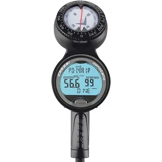 Cressi Donatello 3 Minimanometer&compass Konsole Silber Silber One Size
