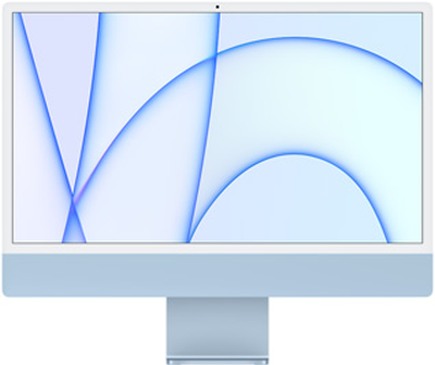 Bild iMac 24" mit Retina 4.5K Display M1 8 GB RAM 256 GB SSD 7-Core GPU blau