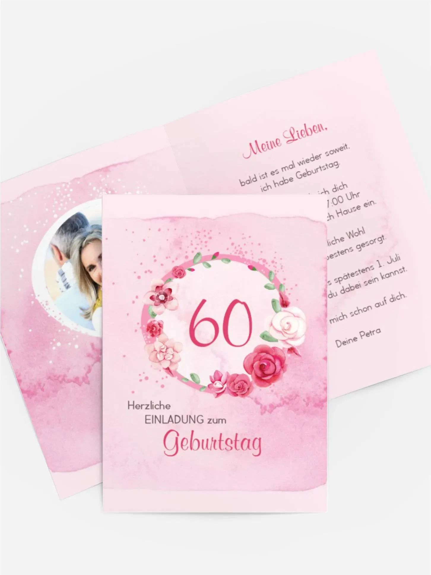 Geburtstagskarten selbst gestalten mit Spruch und Fotos im Onlinedesigner bei Meine-Kartenmanufaktur.de