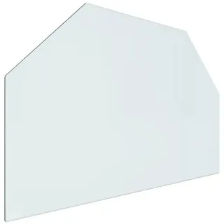 vidaXL Kaminofen Glasplatte Sechseck 80x50 cm