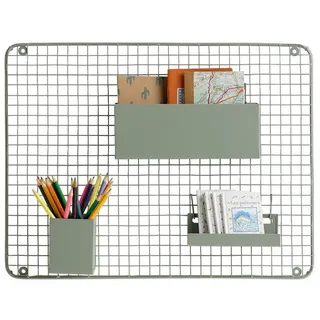 vertbaudet Messlatte Kinderzimmer Pinnwand aus Metall grün