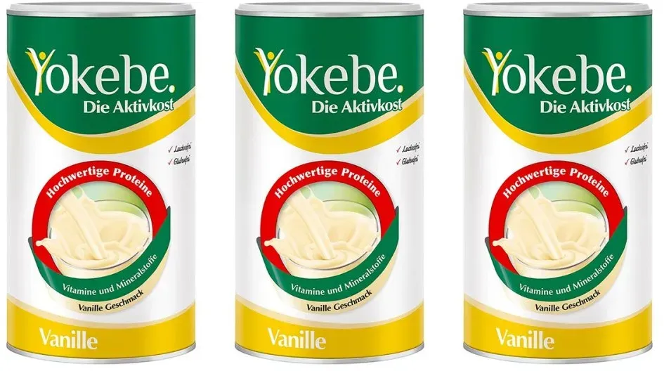 Yokebe Vanille - Diätshake zur Gewichtsabnahme - mit Protein
