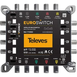 Televes Multischalter 5 in 8 Guß MSE58NCQ
