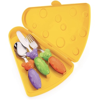 Guzzini - Bimbi, Kinderbesteck Tip Top Tap - Verschiedene Farben, 21 x 18,3 x h3,6 cm - 07510052