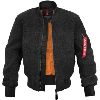 Alpha Industries Ma-1 Teddy Jacke Black M