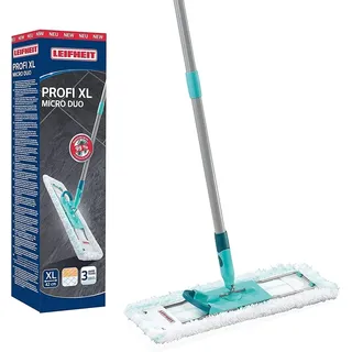 Leifheit 55019 Bodenwischer Profi XL micro duo mit Stahlstiel