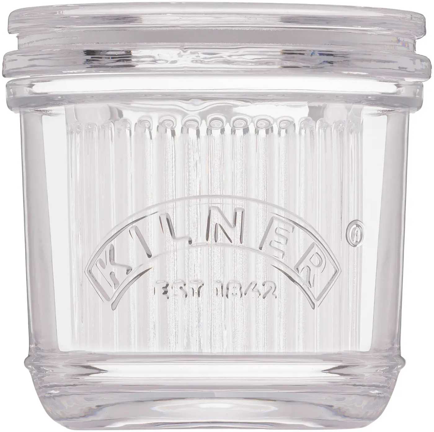 KILNER Butterdose aus Glas mit Wasserkühlung für 200 g Butter