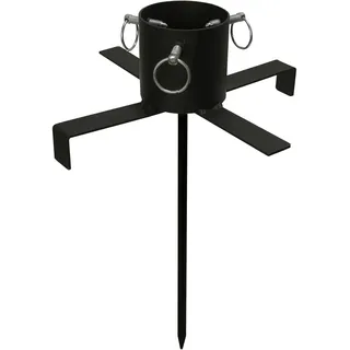 MARELIDA Baumständer aus Eisen mit Erdspieß Stammdurchmesser 3-9cm - Baumhöhe bis 2,5m ...