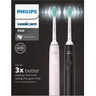 Philips Sonicare 3100 Series Elektrische Schallzahnbürste HX3675/15 2er Pack - rosa|schwarz
