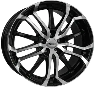 Brock B26 Black Gloss Fully Polished 8.5x19 ET 20 5/120 Alufelge Schwarz