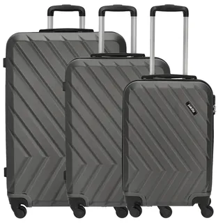 Travelite Quick Trolley Koffer-Set 3-tlg. grau/anthrazit