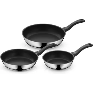 WMF Devil Pfannen-Set 3-tlg. 20 cm + 24 cm + 28 cm edelstahl