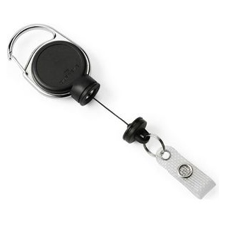 Durable Ausweishalter 8329-01 Jojo extra stark mit Druckknopfschlaufe schwarz