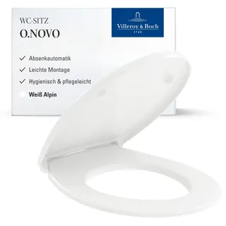 Villeroy & Boch O.novo WC-Sitz 8M43S101 Absenkautomatik QuickRelease Weiß Alpin