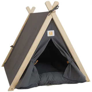 Zelt für Haustiere, weiches Hundebett mit Kissen, Katzenbett für drinnen und draußen, ideal für Welpen, Katzen und kleine Hunde zu Hause oder unterwegs