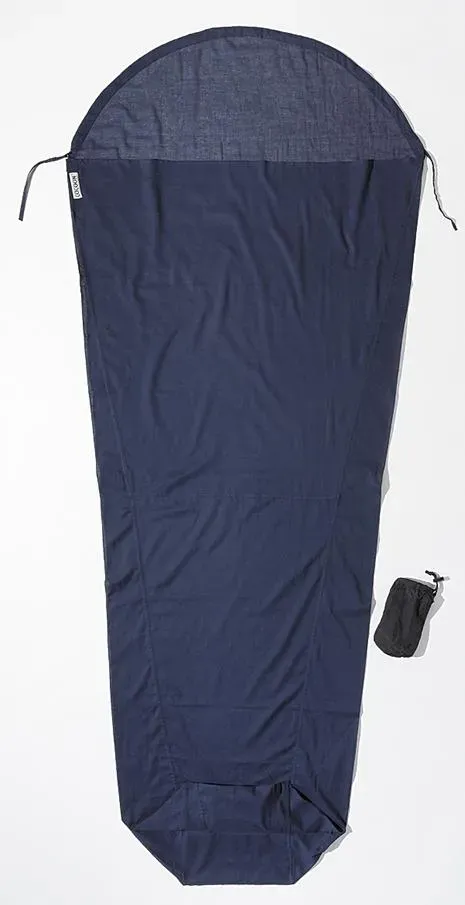 Cocoon MummyLiner S ägypt. Baumwolle Hüttenschlafsack (Wärmeleistung +3,9°C / Max. Körpergröße 165cm / Gewicht 0,2kg) - STK - tuareg