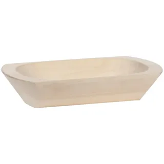 Bütic Trog Holztrog Molle Backmolle Pflanztrog Schüssel - glatt oder handgehauen, Größe:ca, 30x17cm glatt