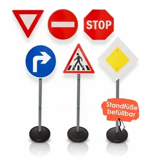 alldoro - Verkehrszeichen-Set, 75 cm hoch