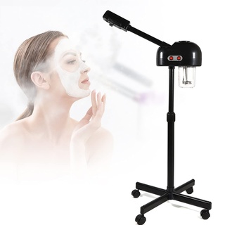 Gesichtsdampfer Vapozon Ozon Bedampfer Dampfgerät Facial Steamer Luftbefeuchter Schönheit Spa Salon Persönliche Hautpflege Gesichtspflege Gesichtssauna, Höhenverstellbar (schwarz)