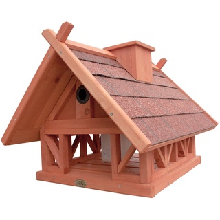 habaugmbh Vogelhaus / Futterhaus Habau Island mit Silo Nistkasten und Ständer