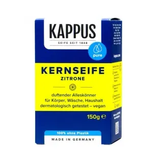Kappus Seife Kernseife Zitrone, Festseife, im Stück,