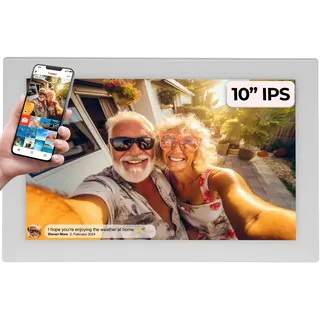Denver Frameo PFF-1037 weiss 16GB 25,65 cm (10,1 Zoll) Bilderrahmen PFF-1037W