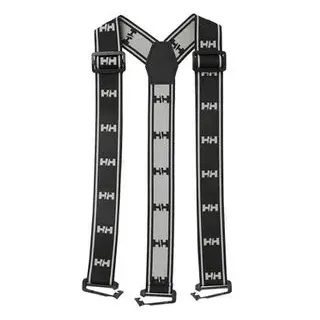Helly-Hansen Hosenträger 79550, Unisex, Y-Form, mit Kunststoffclips, schwarz