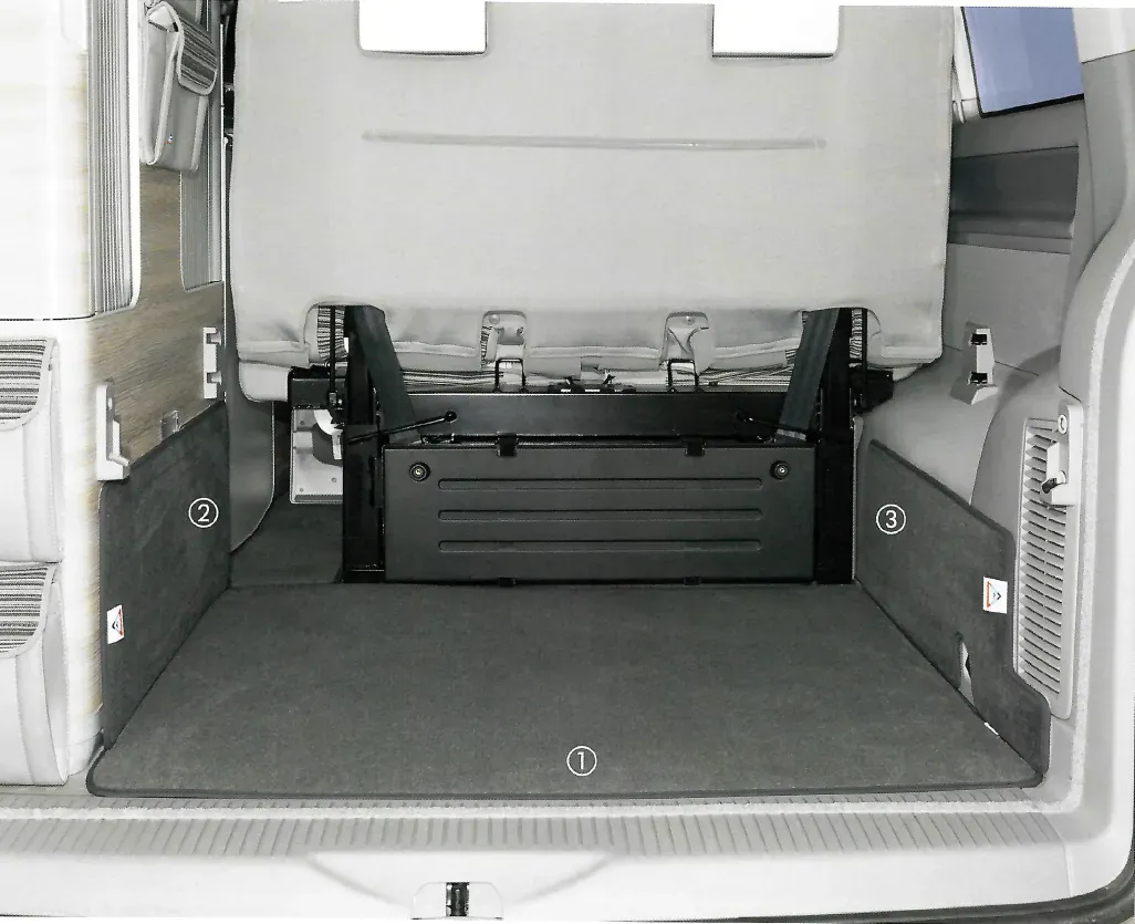 Brandrup X Schutzmatte Heckladeraum re,T5 Cali,Anthrazit