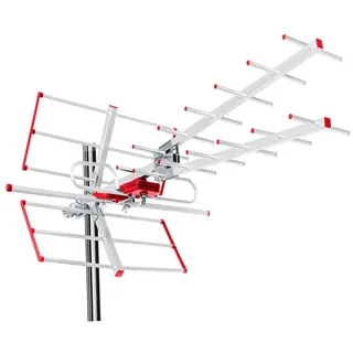 Maclean Brackets Maclean MCTV-855 Außenantenne TV Antenne Dachantenne DVB-T DVB-T2 Full HD max 100dBμV UHF/VHF LTE Filter (Passive)