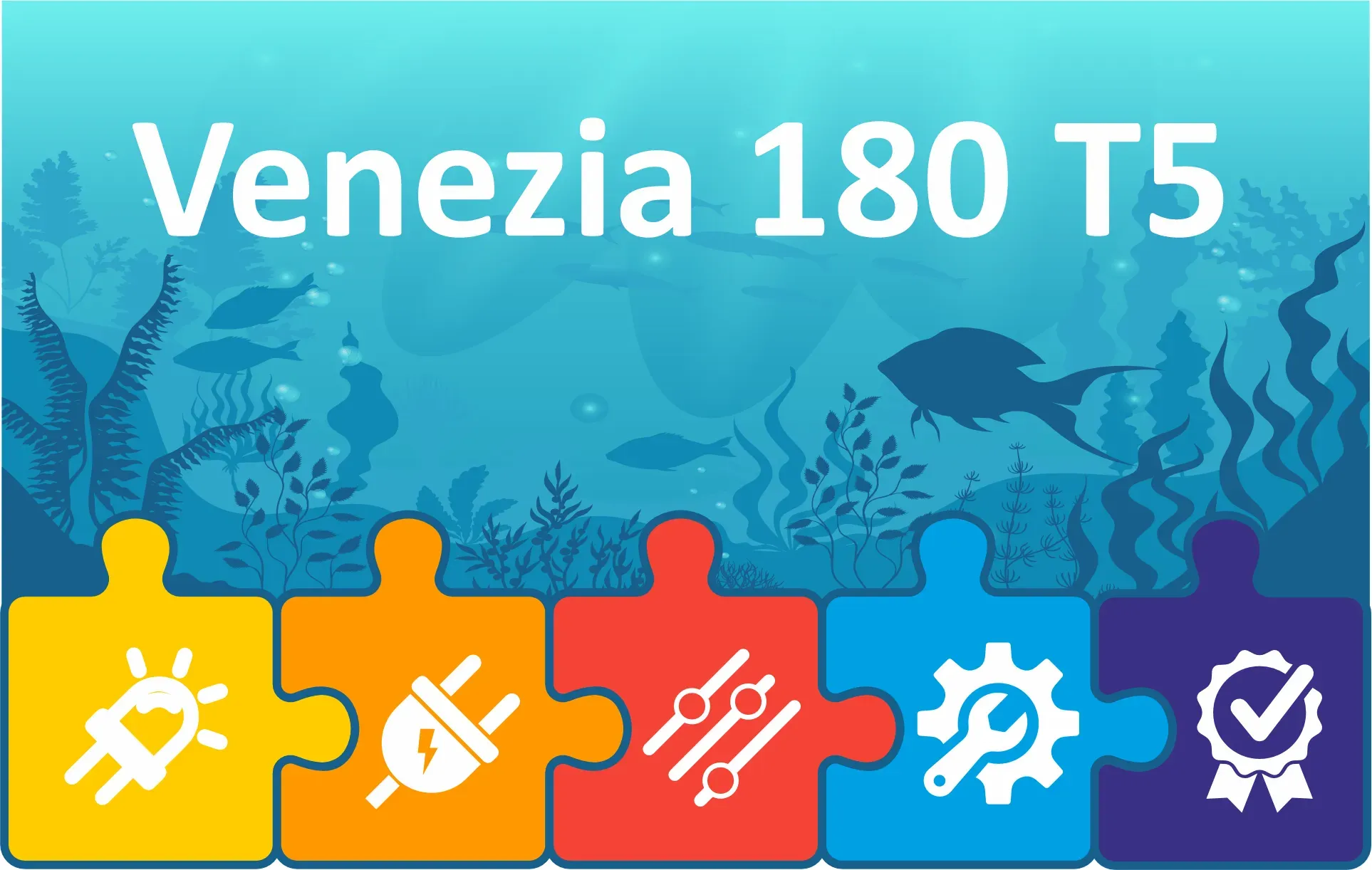eco+ LED Beleuchtung für FLUVAL Venezia/Vicenca 180 T5 Aquarium | Komplett-Set