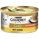 Gourmet Gold Raffiniertes Ragout Huhn Katzenfutter nass 85G