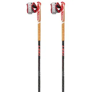 Leki Vertical K Stöcke - White / Neon Red - 140 cm