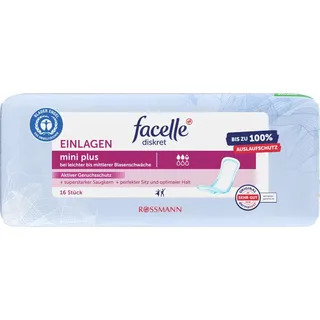 facelle diskret Hygiene-Einlagen Mini Plus - 16.0 Stück