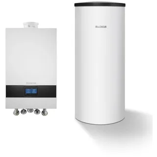 Buderus GB172i.2 Logaplus Paket W22 mit Regelung BC400 und Warmwasserspeicher SU160 20 kW H-Gas Speicher Bedieneinheit