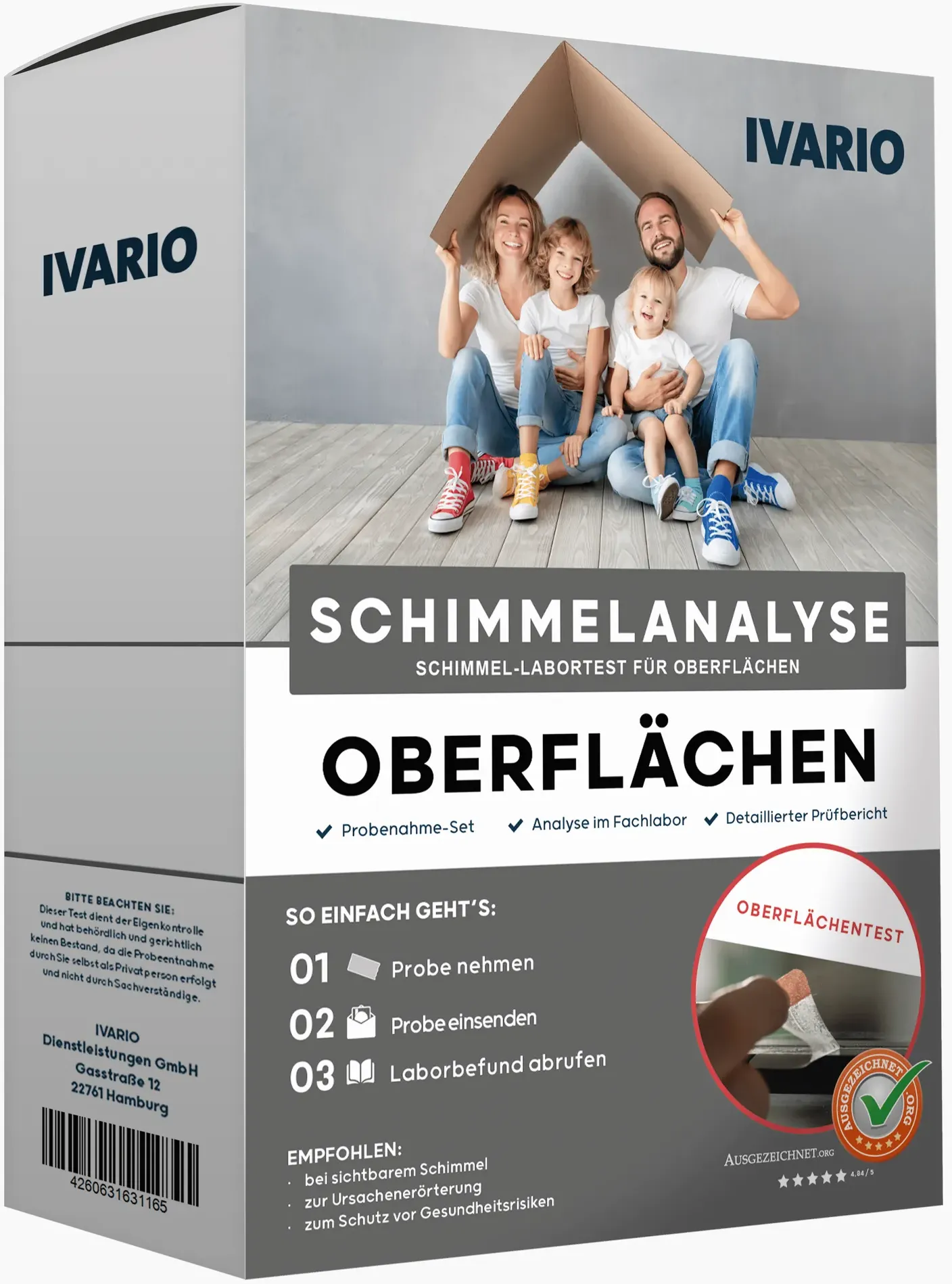 Schimmel-Labortest Oberflächen