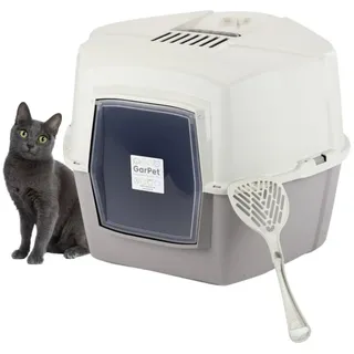 GarPet XXL Jumbo Ecktoilette Katzen Haubentoilette WC Filter Schaufel