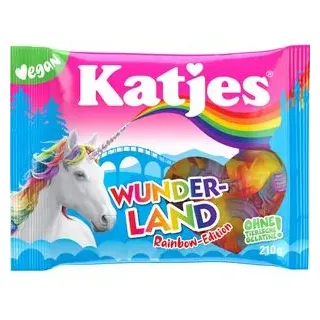 Katjes Fruchtgummis Wunderland Rainbow-Edition, 210 g