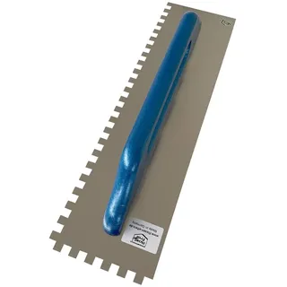 Zahnkelle 4, 6, 8 oder 10 mm, Edelstahl, 480 x 130 mm mit Holzgriff (Schweizer Glätter) | 6,0 mm