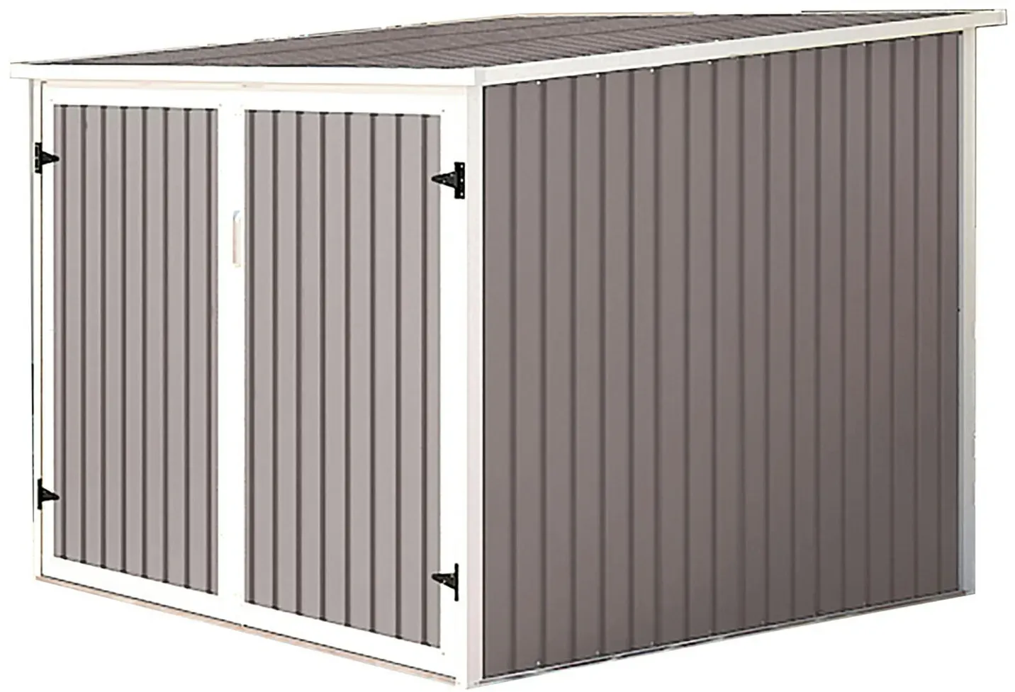 SVITA Fahrradgarage Bicycle Fahrradhaus Fahrradbox Bike box 5,6m3 Metall Hellgrau
