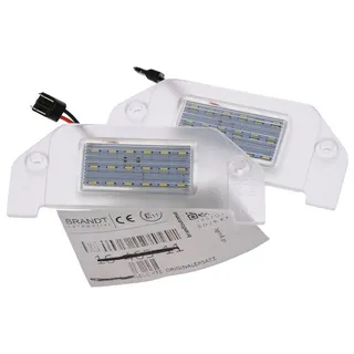 BRANDT AUTOMOTIVE KFZ-Ersatzleuchte LED Kennzeichenleuchten Auto Kennzeichenbeleuchtung + Kabel, für Chrysler 200 I JS (11–13); 300 I LX (05–10); 300 II LD (11–14)...