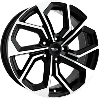 Platin P97 Black Polished 7x18 ET 45 5/112 Alufelge Schwarz
