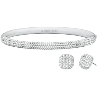 Michael Kors Armband Messing Silber/Zirkonia 8618SET Größe 17 cm