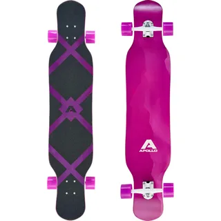 Apollo Dancer Longboard Papua, 46 x 9,5 Zoll, ABEC 9 Kugellager, stylische Longboards, perfekt zum Dancing für Profis und Anfänger, Komplettboard für Tricks und Moves Aller Art, Cruiser Longboard