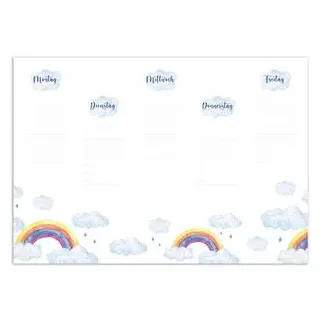 RNK Schreibunterlage 46659 "Rainbow blanko" 60x42cm 4002871466592 RNK