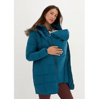 bonprix Umstandsjacke 3-in-1 Tragefunktion für Schwangerschaft und Babytragen blau L (46)