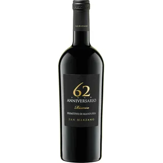 Cantina San Marzano San Marzano 62 Anniversario Primitivo di Manduria Riserva
