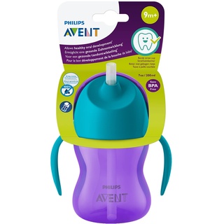 Philips AVENT SCF796/02 Strohhalmbecher, Silikon, violett