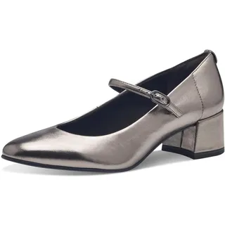 TAMARIS Damen Pumps Blockabsatz Vegan; PEWTER, EU 40