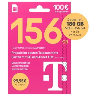 MagentaMobil Prepaid Jahrestarif